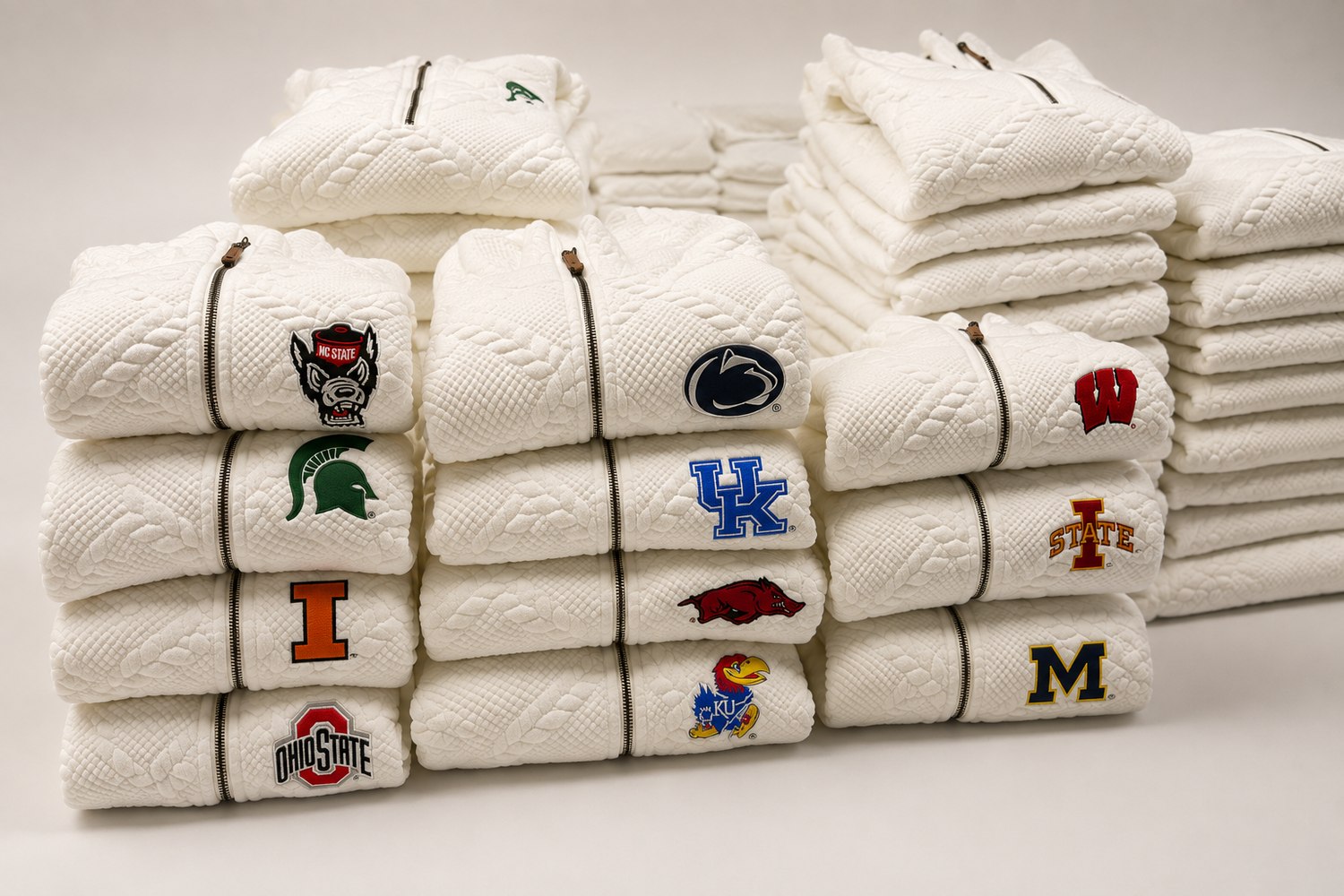 USA collegiate custom quarter-zips